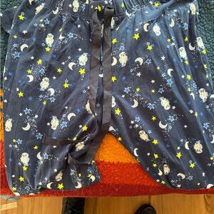 Kids Starry Night Pajamas made by lands end girls size 6 to 8 youth small